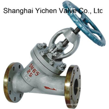 Cast Steel Y Type Flanged Globe Valve